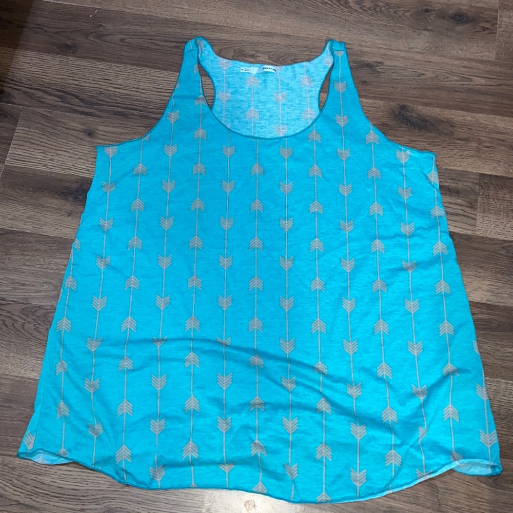Used Maurices Turquoise Tank Top